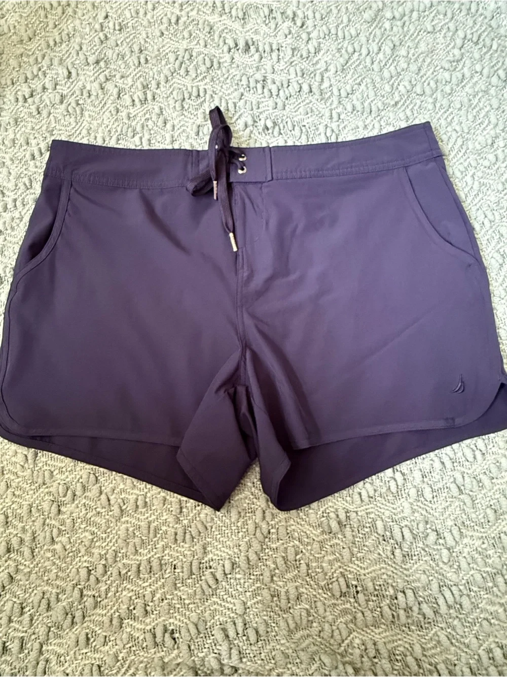 Nautica Navy Blue Stretch Board Shorts XL
